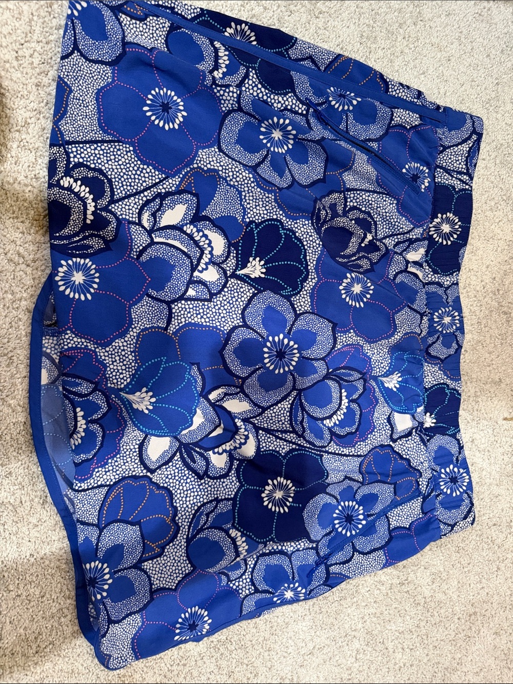 Talbots Blue Floral Skort